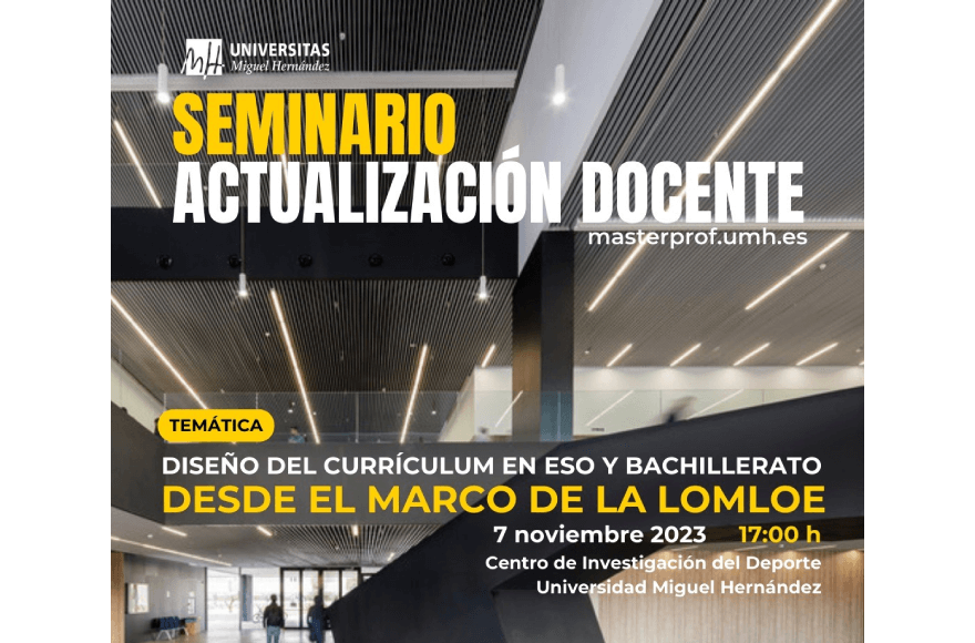 Seminario de Actualización Docente: Diseño del Currículum de la ESO y Bachillerato desde el Marco de la LOMLOE